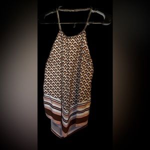 Dress Up Shirt With Gold Chain/ Size: medium